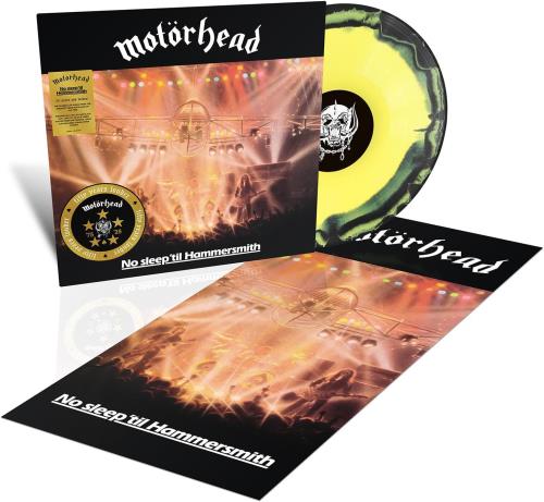 Motorhead No Sleep 'til Hammersmith - Yellow & Black Vinyl + Poster - Sealed vinyl LP album (LP record) UK MOTLPNO873281