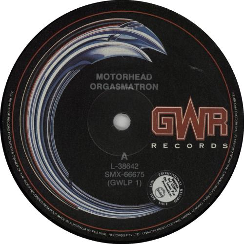 Motorhead Orgasmatron + Poster vinyl LP album (LP record) Australian MOTLPOR658158