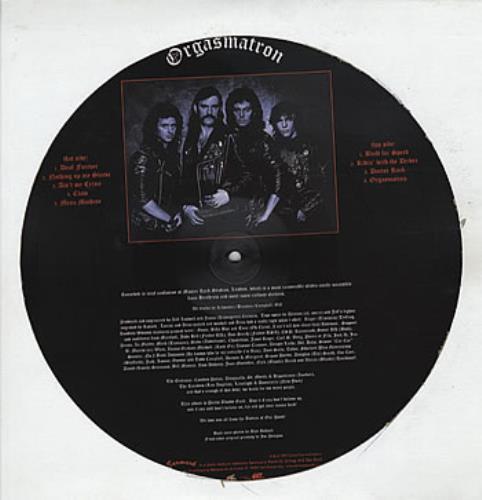 Motorhead Orgasmatron picture disc LP (vinyl picture disc album) UK MOTPDOR308467