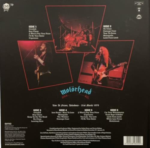 Motorhead Overkill: 40th Anniversary 3-LP vinyl record set (Triple LP Album) UK MOT3LOV811865