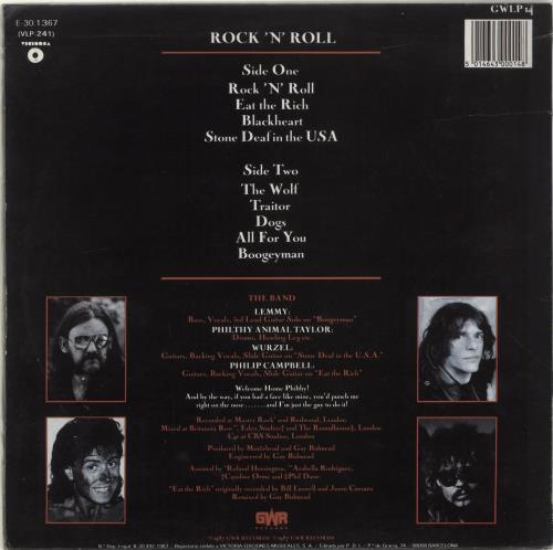 Motorhead Rock 'N' Roll + Insert vinyl LP album (LP record) Spanish MOTLPRO688723