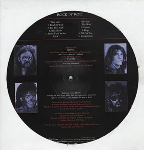 Motorhead Rock 'N' Roll picture disc LP (vinyl picture disc album) Italian MOTPDRO308470
