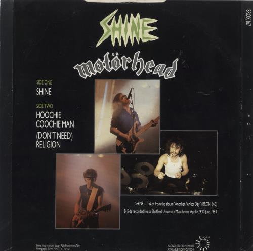Motorhead Shine - EX 12" vinyl single (12 inch record / Maxi-single) UK MOT12SH426068