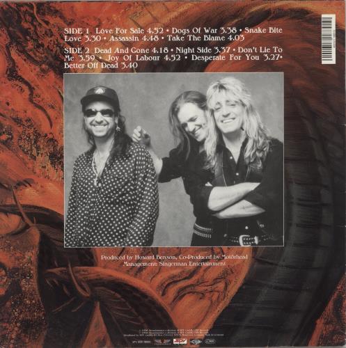 Motorhead Snake Bite Love vinyl LP album (LP record) German MOTLPSN876217