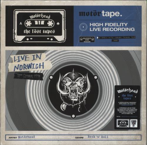 Motorhead The Lost Tapes Vol. 2: Live In Norwich - RSD 2022 - Blue Vinyl 2-LP vinyl record set (Double LP Album) UK MOT2LTH857786