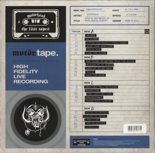 Motorhead The Lost Tapes Vol. 2: Live In Norwich - RSD 2022 - Blue Vinyl 2-LP vinyl record set (Double LP Album) UK MOT2LTH857786