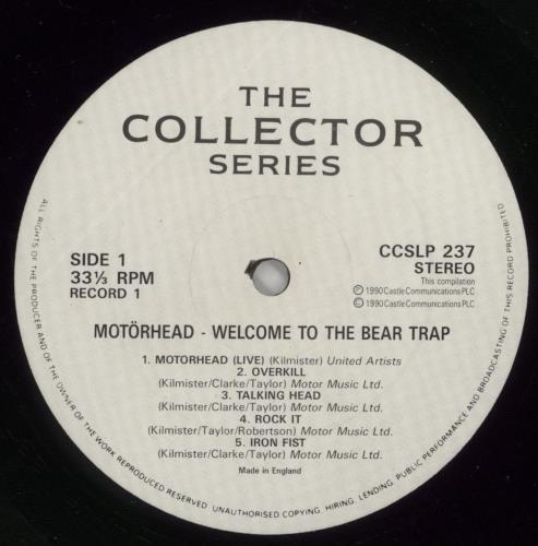 Motorhead Welcome To The Bear Trap - EX 2-LP vinyl record set (Double LP Album) UK MOT2LWE866003