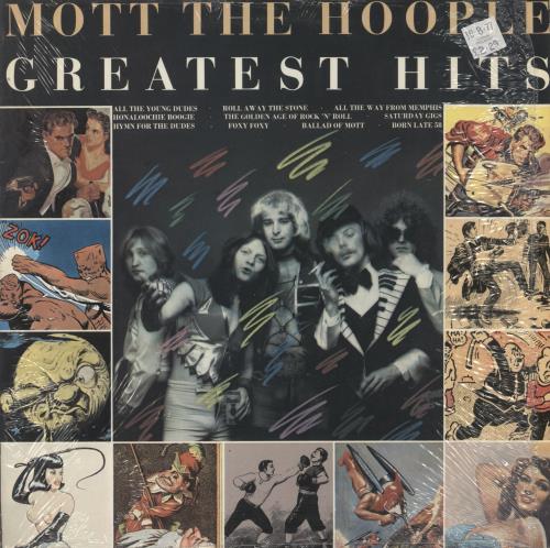 Mott The Hoople Greatest Hits + insert - Shrink vinyl LP album (LP record) UK MHOLPGR864095