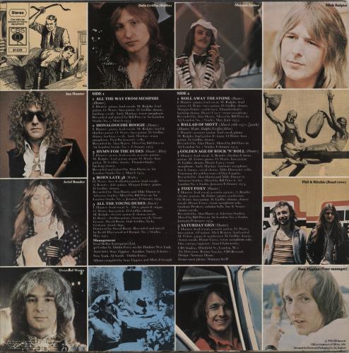 Mott The Hoople Greatest Hits + insert vinyl LP album (LP record) UK MHOLPGR497745