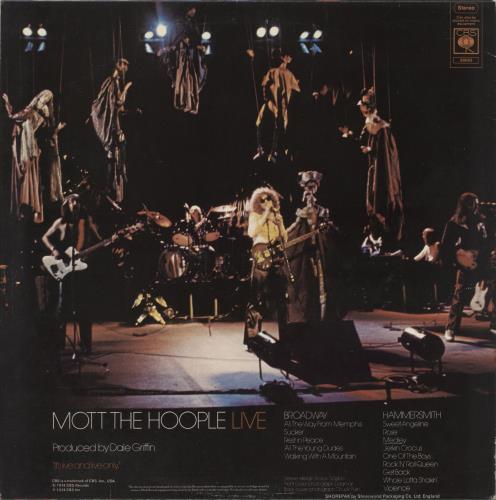 Mott The Hoople Live + Playbill Booklet vinyl LP album (LP record) UK MHOLPLI499451