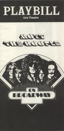 Mott The Hoople Live + Playbill Booklet vinyl LP album (LP record) UK MHOLPLI499451