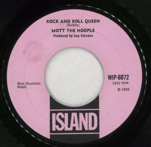 Mott The Hoople Rock And Roll Queen 7" vinyl single (7 inch record / 45) UK MHO07RO193899