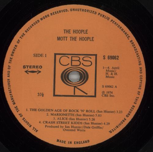 Mott The Hoople The Hoople - Hype Stickered - VG vinyl LP album (LP record) UK MHOLPTH877682