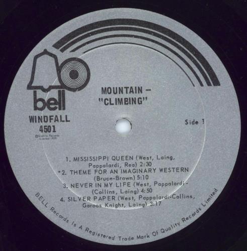 Mountain Climbing vinyl LP album (LP record) Canadian MOULPCL786044