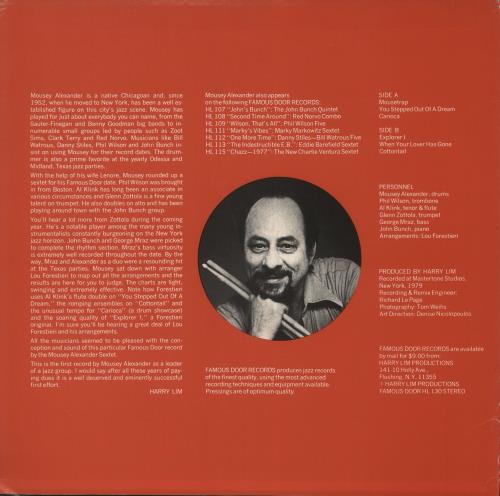 Mousey Alexander The Mouse Roars! vinyl LP album (LP record) US Z-3LPTH726432