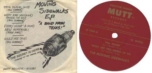 Moving Sidewalks Moving Sidewalks EP 7" vinyl single (7 inch record / 45) US MS907MO382864