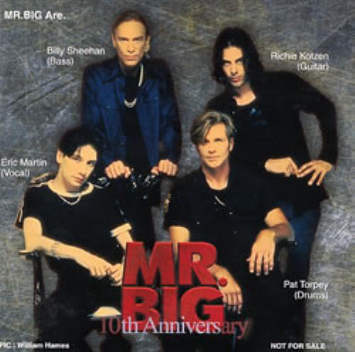 Mr Big (US) 10th Anniversary CD single (CD5 / 5") Japanese MRBC5TH146386