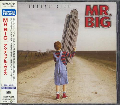 Mr Big (US) Actual Size CD album (CDLP) Japanese MRBCDAC769043