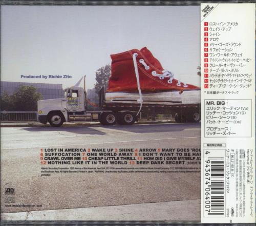 Mr Big (US) Actual Size CD album (CDLP) Japanese MRBCDAC769043
