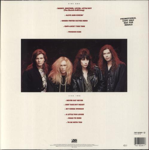 Mr Big (US) Lean Into It - Promo Stickered vinyl LP album (LP record) German MRBLPLE857409