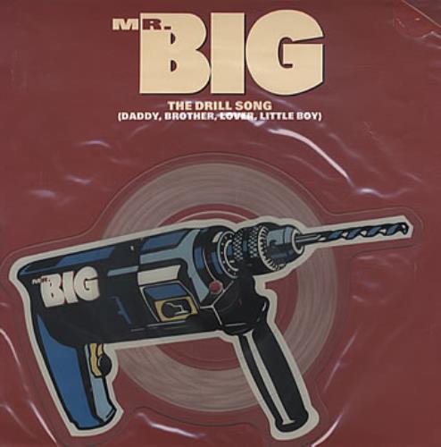 Mr Big (US) The Drill Song shaped picture disc (picture disc vinyl record) UK MRBSHTH51645