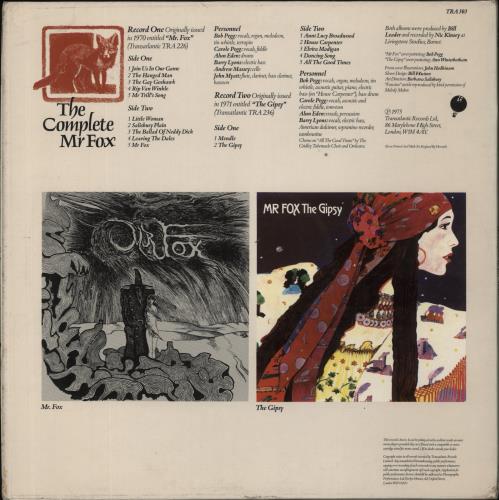 Mr Fox The Complete Mr Fox - EX 2-LP vinyl record set (Double LP Album) UK M.R2LTH856575