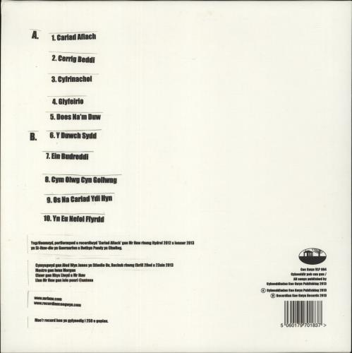 Mr Huw Cariad Afiach vinyl LP album (LP record) UK 0-GLPCA873093