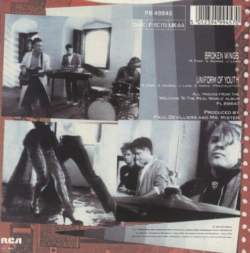 Mr Mister Broken Wings 7" vinyl single (7 inch record / 45) UK MRM07BR298163