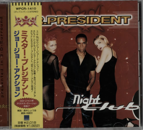 Mr President Nightclub CD album (CDLP) Japanese MRPCDNI88617