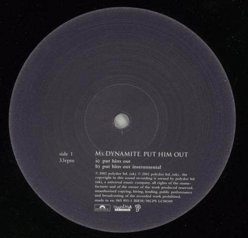 Ms. Dynamite Put Him Out 12" vinyl single (12 inch record / Maxi-single) UK MS.12PU870146