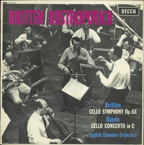 Mstislav Rostropovich Britten: Cello Symphony Op. 68 / Haydn: Cello Concerto In C vinyl LP album (LP record) UK N64LPBR775089