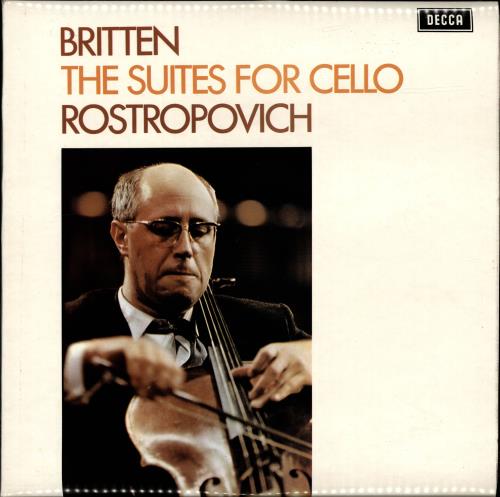 Mstislav Rostropovich Britten: The Suites For Cello - boxed vinyl LP album (LP record) UK N64LPBR690425