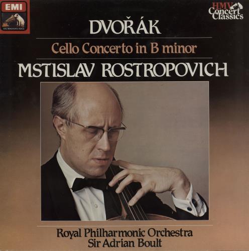 Mstislav Rostropovich Dvor�k: Cello Concerto In B Minor - 2nd vinyl LP album (LP record) UK N64LPDV760022