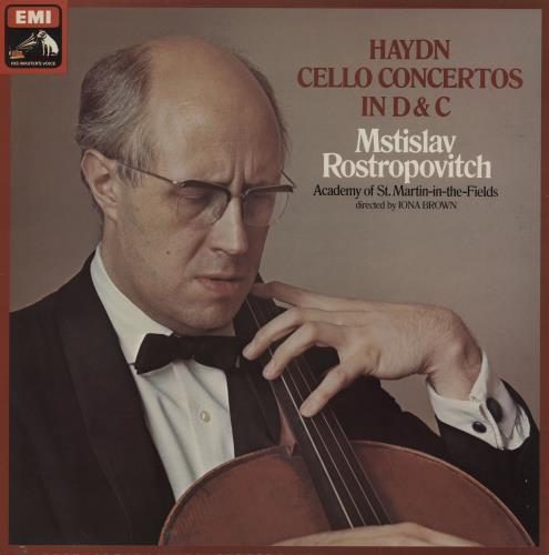 Mstislav Rostropovich Haydn: Cello Concertos in D & C vinyl LP album (LP record) UK N64LPHA757265