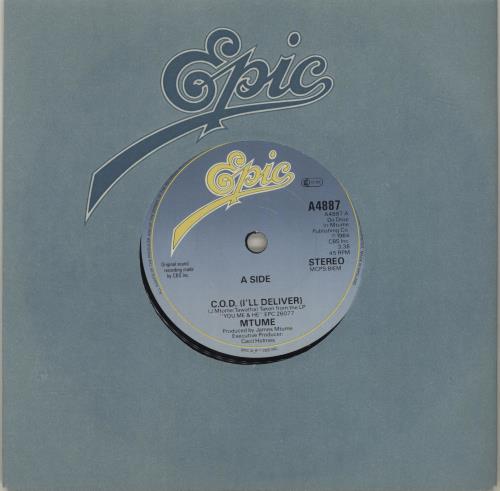 Mtume C.O.D. (I'll Deliver) 7" vinyl single (7 inch record / 45) UK M4Z07CO684401