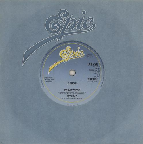 Mtume Prime Time 7" vinyl single (7 inch record / 45) UK M4Z07PR760585