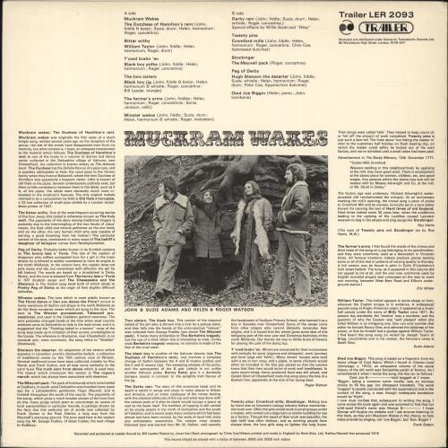 Muckram Wakes Muckram Wakes vinyl LP album (LP record) UK NZELPMU691982