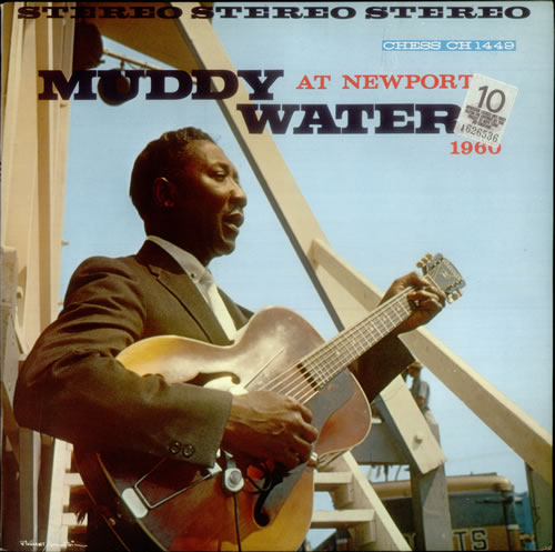 Muddy Waters At Newport 1960 vinyl LP album (LP record) Canadian MDWLPAT544627