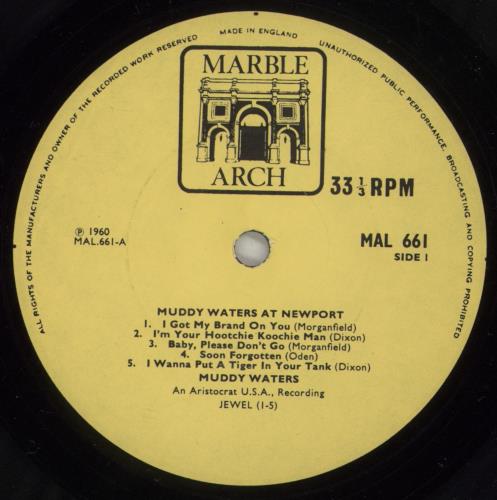 Muddy Waters At Newport vinyl LP album (LP record) UK MDWLPAT668701