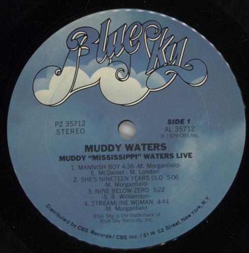 Muddy Waters Live vinyl LP album (LP record) US MDWLPLI338910