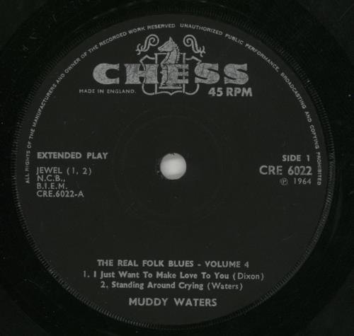 Muddy Waters The Real Folk Blues Volume 4 - VG 7" vinyl single (7 inch record / 45) UK MDW07TH830789