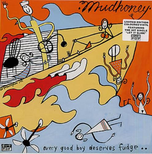 Mudhoney Every Good Boy Deserves Fudge - Grey vinyl LP album (LP record) US MUDLPEV29531