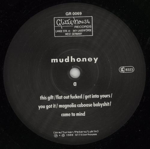 Mudhoney Mudhoney vinyl LP album (LP record) German MUDLPMU189475