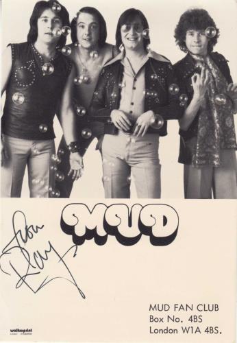 Mud Signed Photographs photograph UK MD.PHSI740453