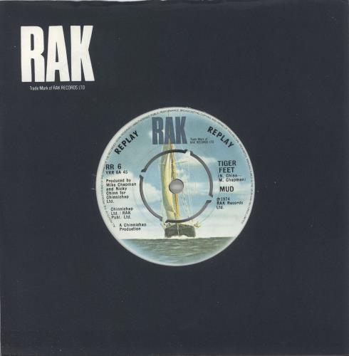 Mud Tiger Feet 7" vinyl single (7 inch record / 45) UK MD.07TI711106