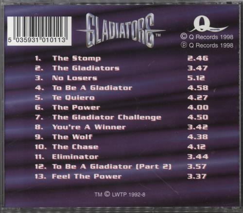 Muff Murfin Gladiators '98 CD album (CDLP) UK M3FCDGL860120