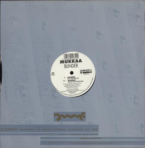 Mukkaa Blinder 12" vinyl single (12 inch record / Maxi-single) UK 8UK12BL864404