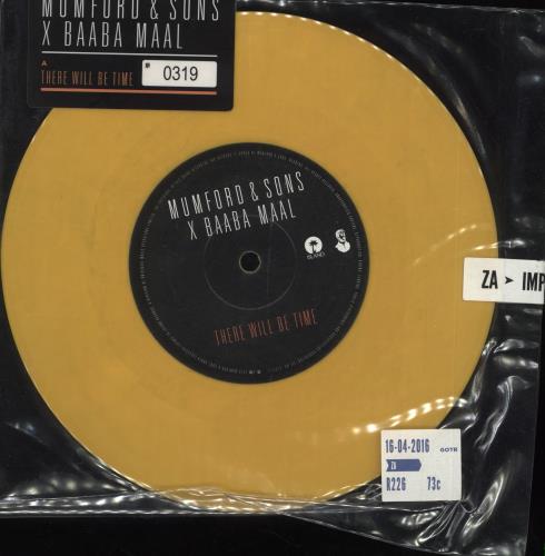 Mumford & Sons There Will Be Time - RSD 2016 - Orange Vinyl 7" vinyl single (7 inch record / 45) UK M3D07TH710031