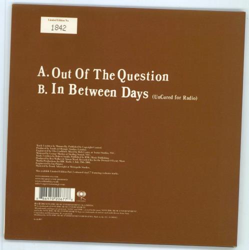 Mumm-Ra Out Of The Question - Brown vinyl 7" vinyl single (7 inch record / 45) UK M0-07OU783090