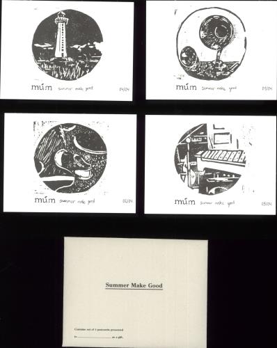 Mum Nightly Cares + Postcards 7" vinyl single (7 inch record / 45) UK MU107NI716600